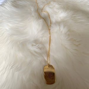 Gold 10 commandments necklace